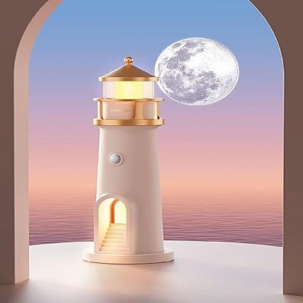 Lighthouse Night Light With Speaker, Projection Lamp
